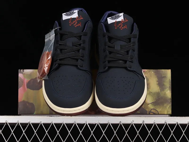 All categories Air Jordan Jordan series basketball shoes Air Jordan 1 Low Eastside Golf x Air Jordan 1 Low AJ1 Joe 1 Golf black blue low-top casual sneakers DV1759-448